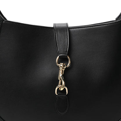 Gucci Boarded Dyana Lux Calfskin Medium Jackie 1961 Hobo Black 8 of 10