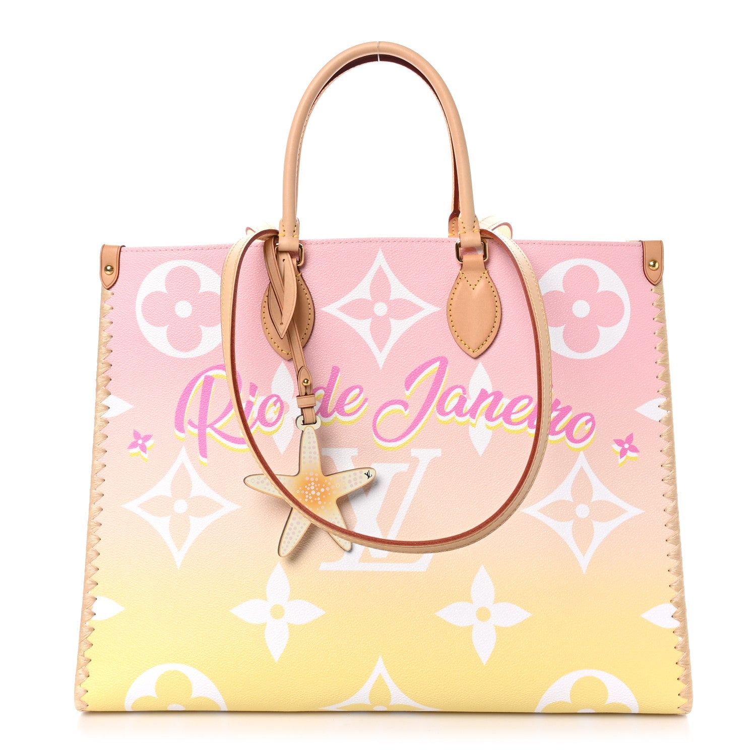 Louis Vuitton Monogram Giant By The Pool Rio De Janeiro Onthego GM Light Pink 1 of 9