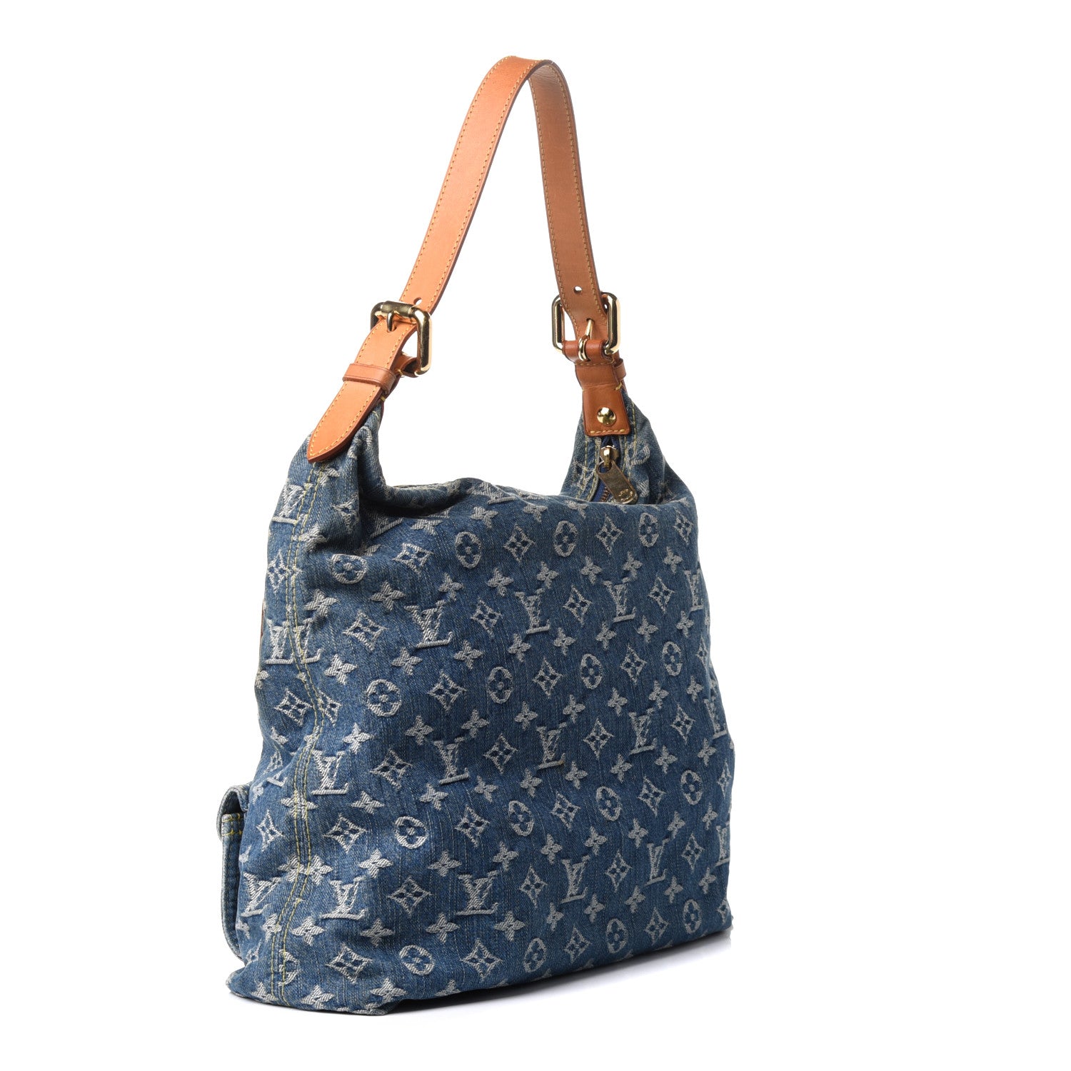 Louis Vuitton Denim Baggy GM Blue 3 of 9