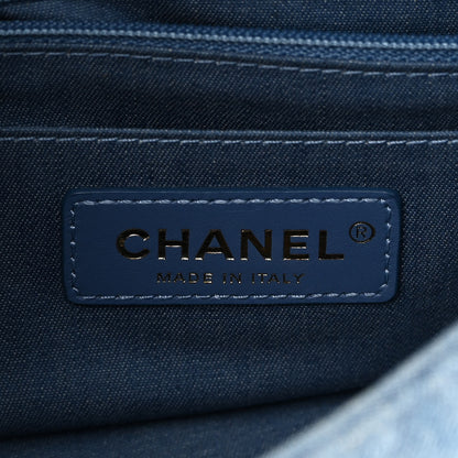 Chanel Denim Quilted Mini Pearl Crush Rectangular Flap Blue 6 of 11