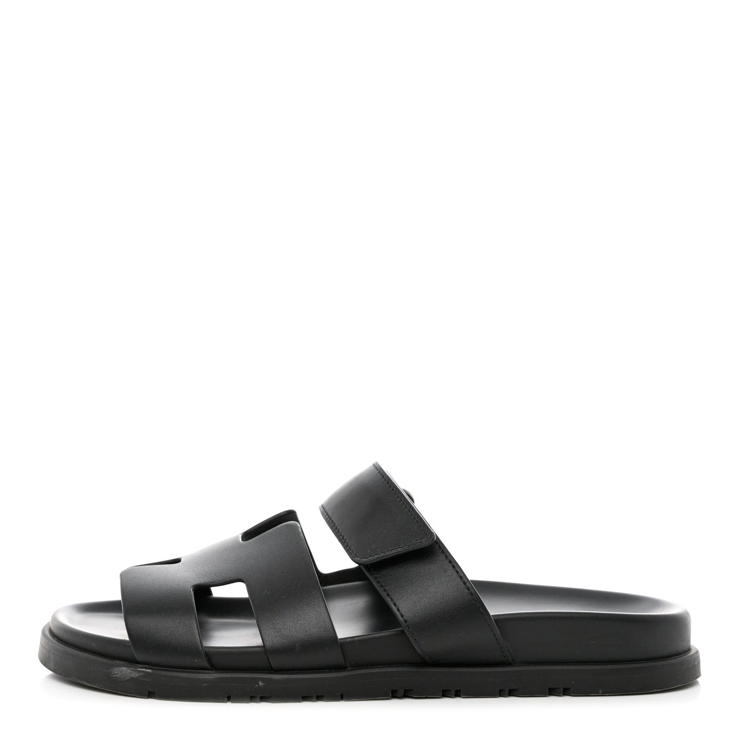 Calfskin Womens Chypre Sandals 39.5 Black