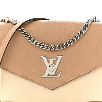 Louis Vuitton Soft Calfskin Mylockme Chain Bag BB Papyrus Creme 8 of 10