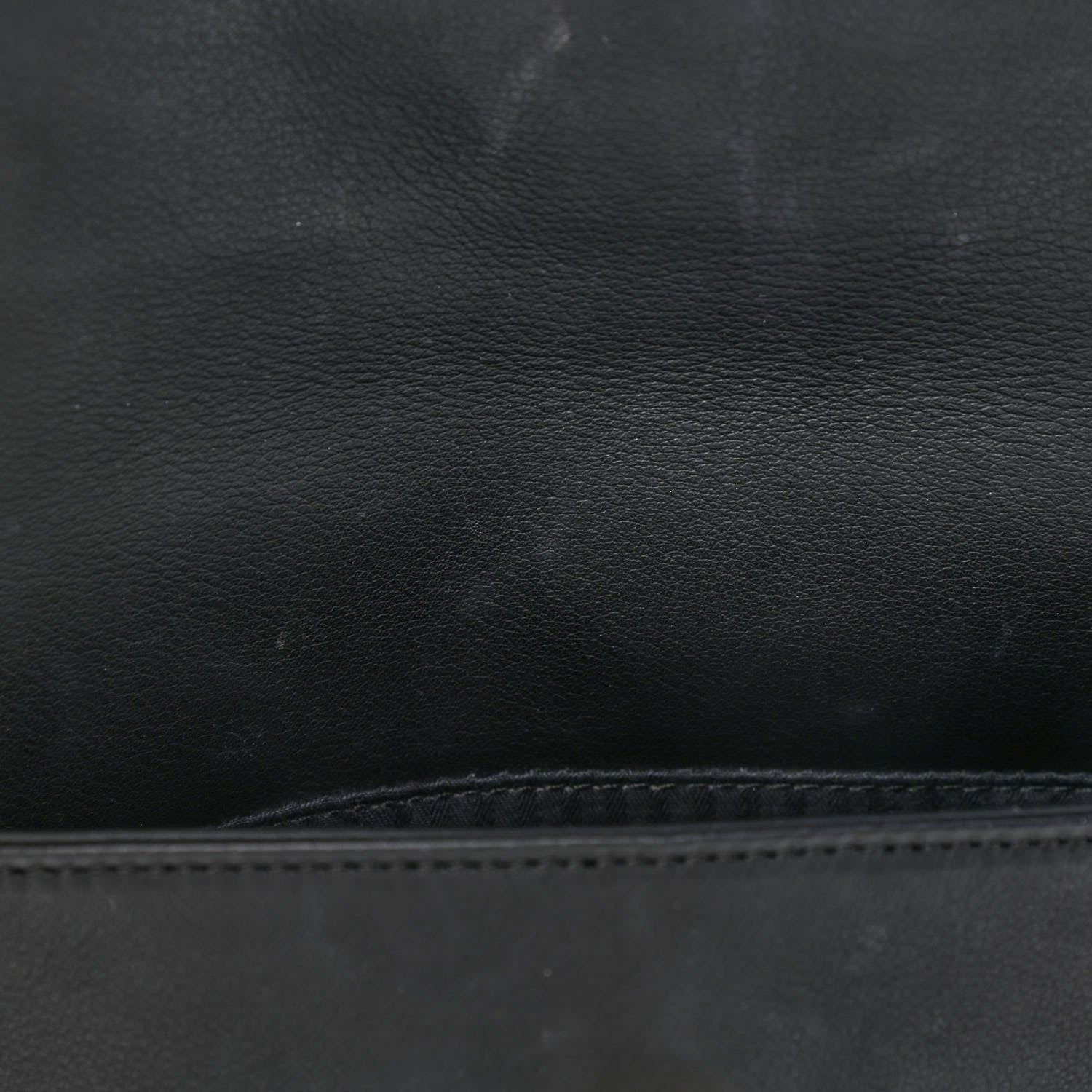Fendi Vitello Flamingo Enamel Fendista Pouchette Crossbody Black 13 of 13