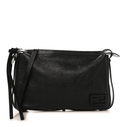 Fendi Vitello Medium Simply Fendi Shoulder Bag Black 1 of 10