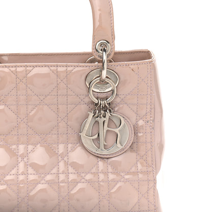Christian Dior Patent Cannage Medium Lady Dior Rose Clair 7 of 16
