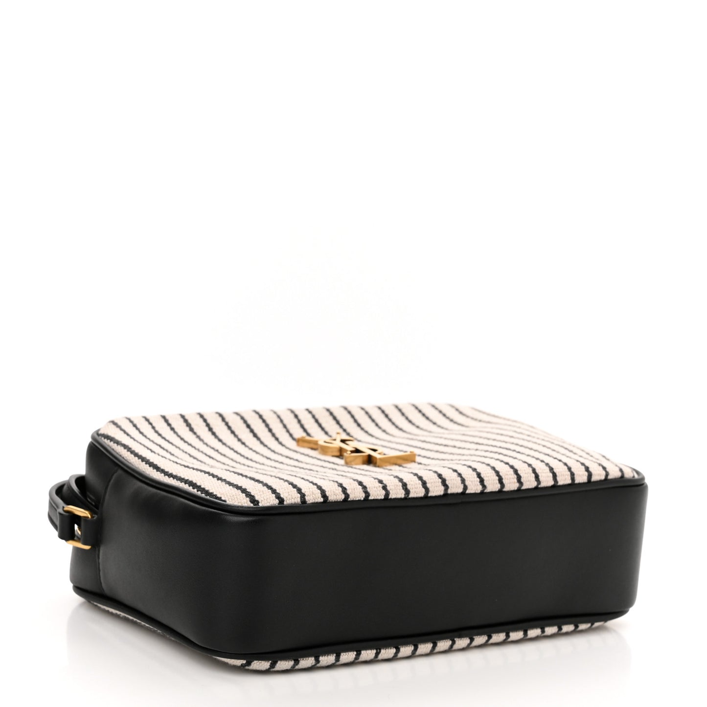 Canvas Calfskin Monogram Lou Camera Bag Black Grey Cream