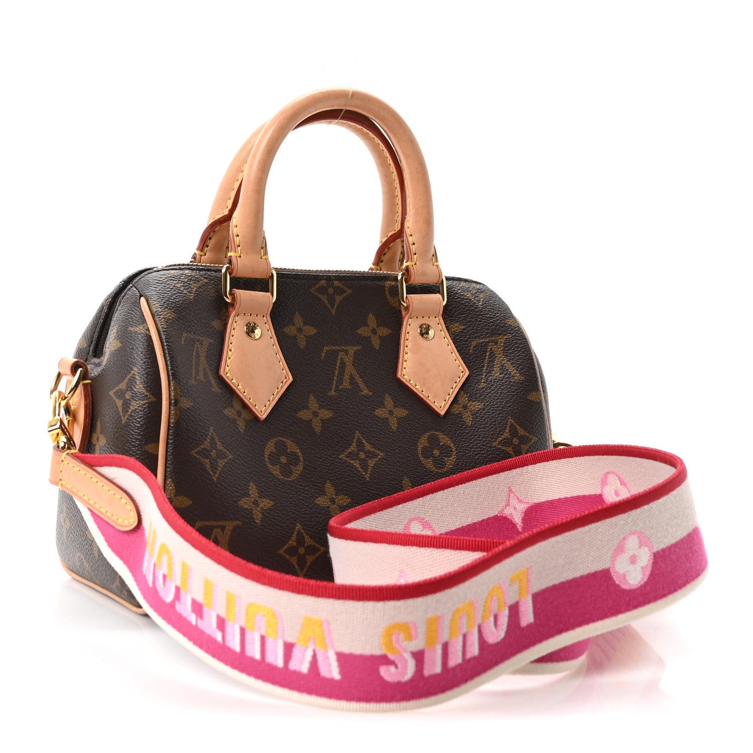 Louis Vuitton Monogram Speedy Bandouliere 20 Fuchsia 3 of 9