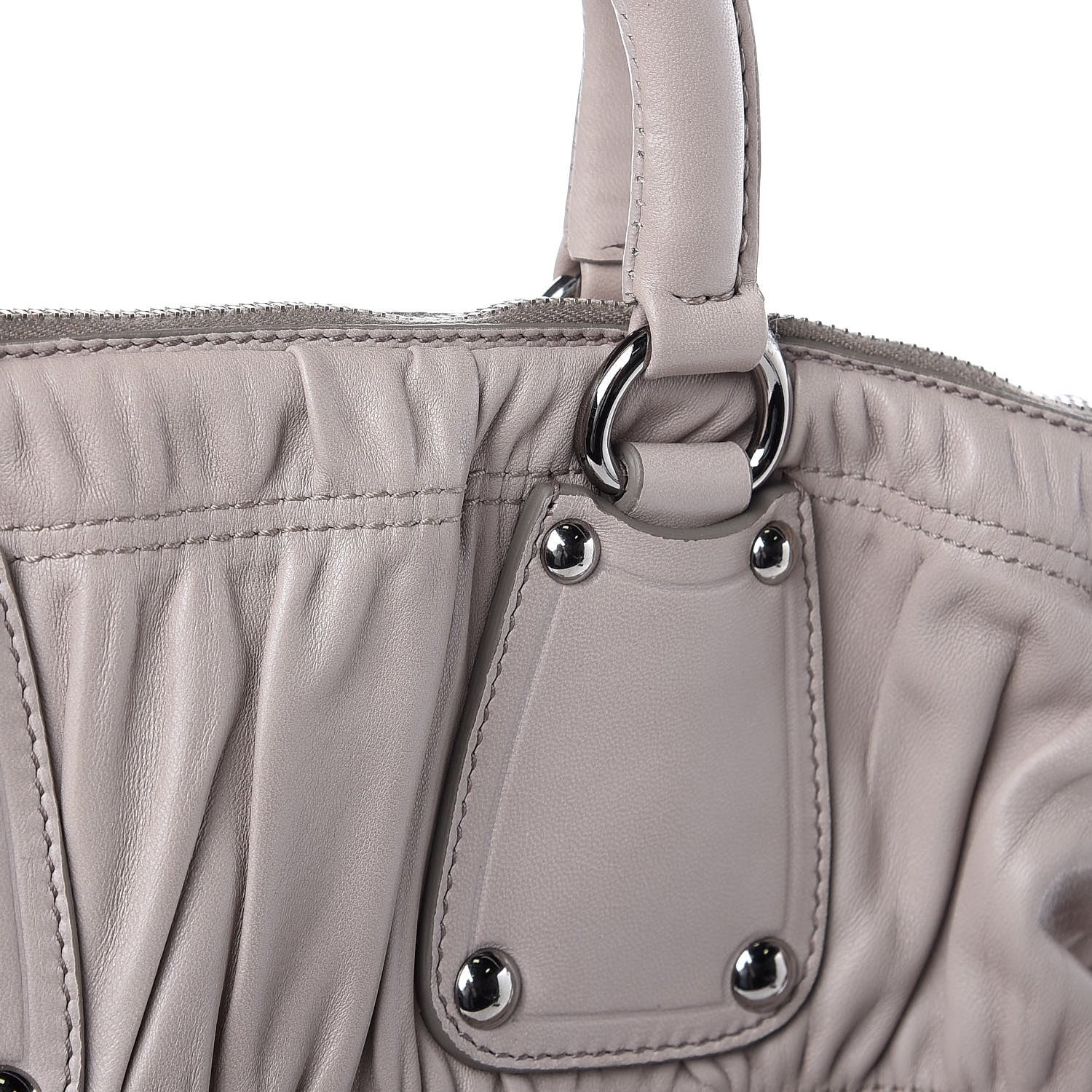 Prada Nappa Gaufre Tote Pomice 12 of 12