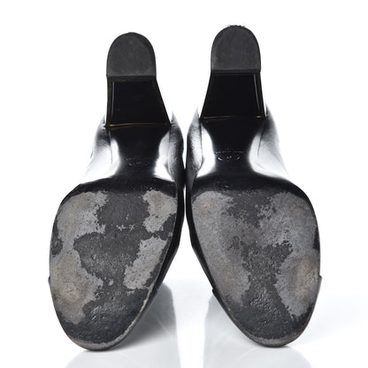 Chanel Crinkled Calfskin Cap Toe CC Short Ankle Boots 39 Black 7 of 12