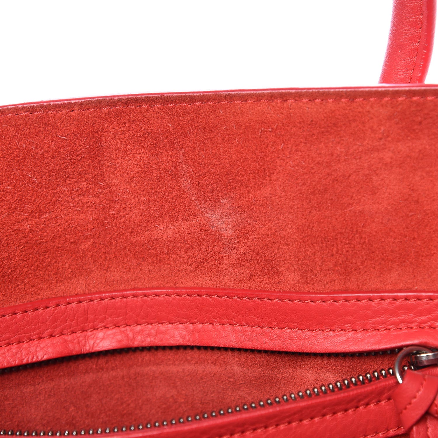 Celine Supple Calfskin Medium Phantom Luggage Vermillion 20 of 21