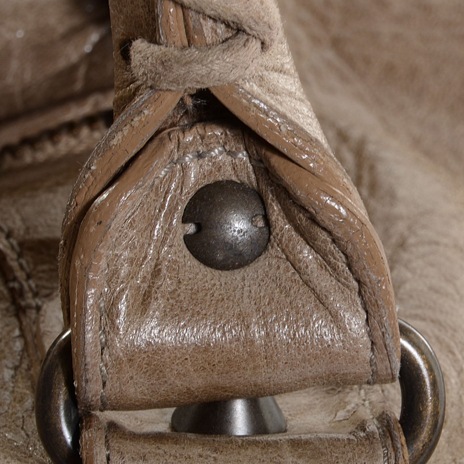 Balenciaga Chevre Classic Hardware Work Sandstone 6 of 11