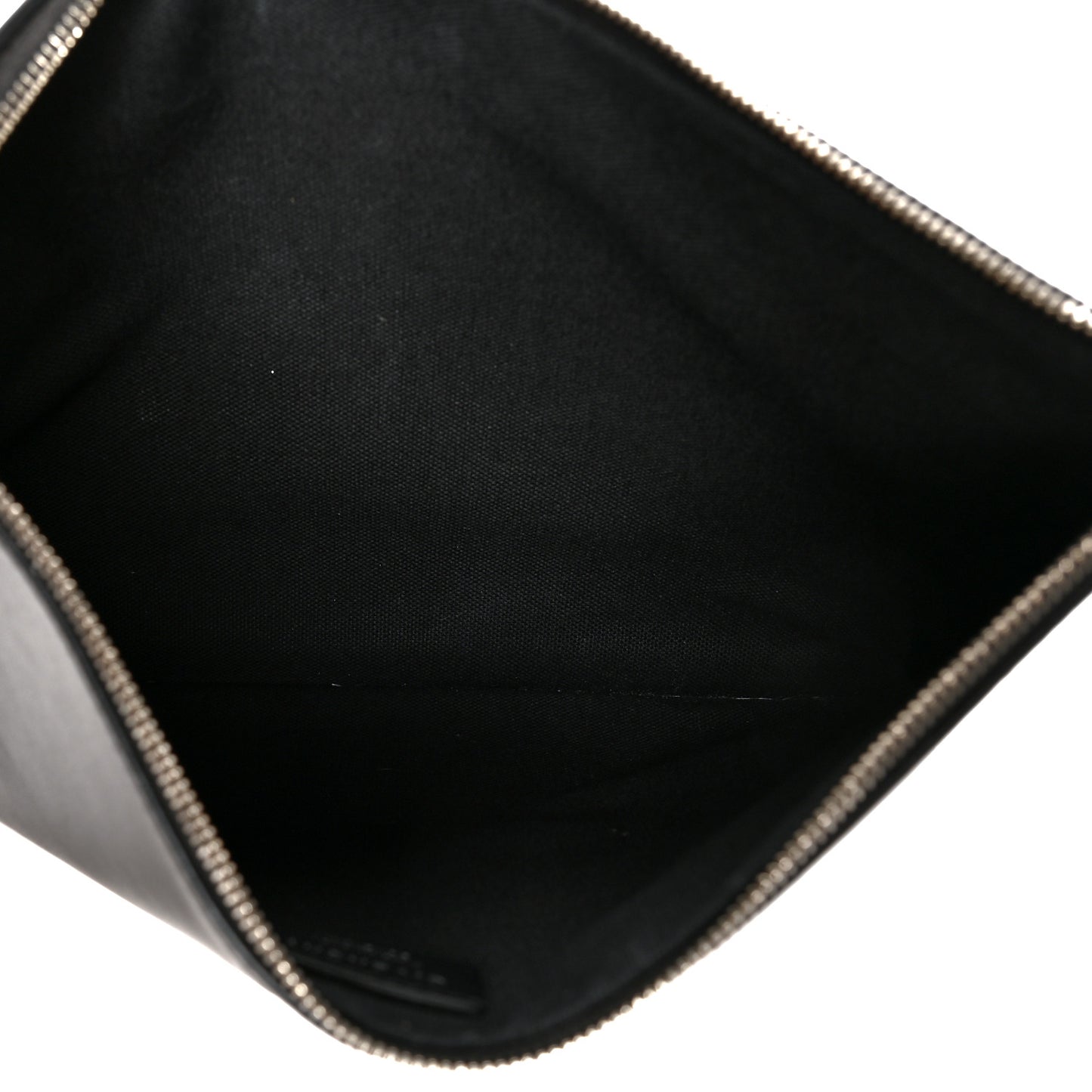 Calfskin Bambi Print Medium Cosmetic Pouch Black