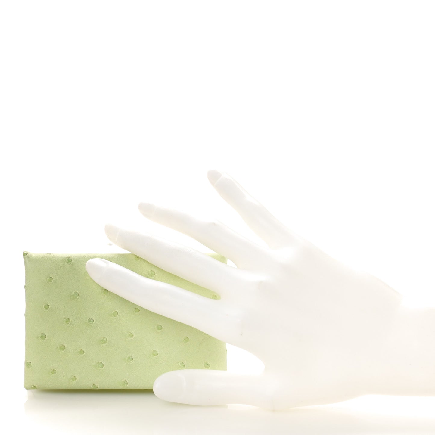 Ostrich Calvi Card Case Jaune Bourgeon