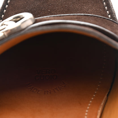 Gucci Suede Mens Driver Queen Loafers 6.5 Cocoa 8 of 12