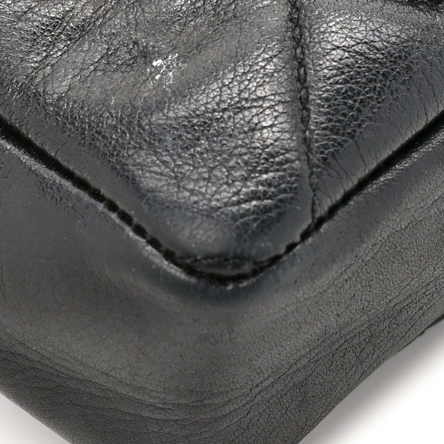 Lambskin Quilted Flap Waist Belt Bag 75 30 Black