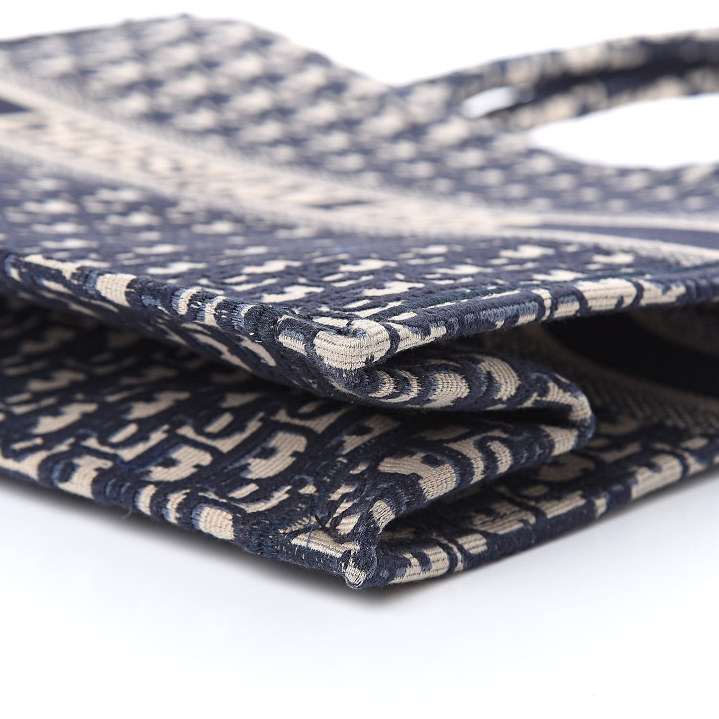 Oblique Book Tote Blue Multicolor