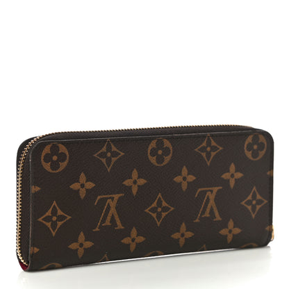 Louis Vuitton Monogram Clemence Wallet Fuchsia 3 of 9