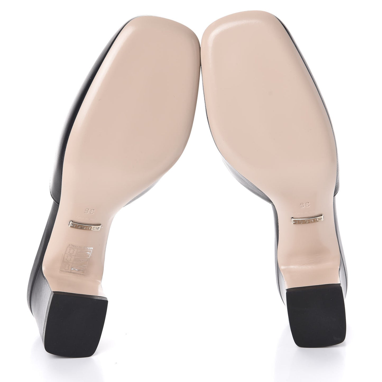Malaga Kid Crystal Square G Madelyn Mules 36 Black