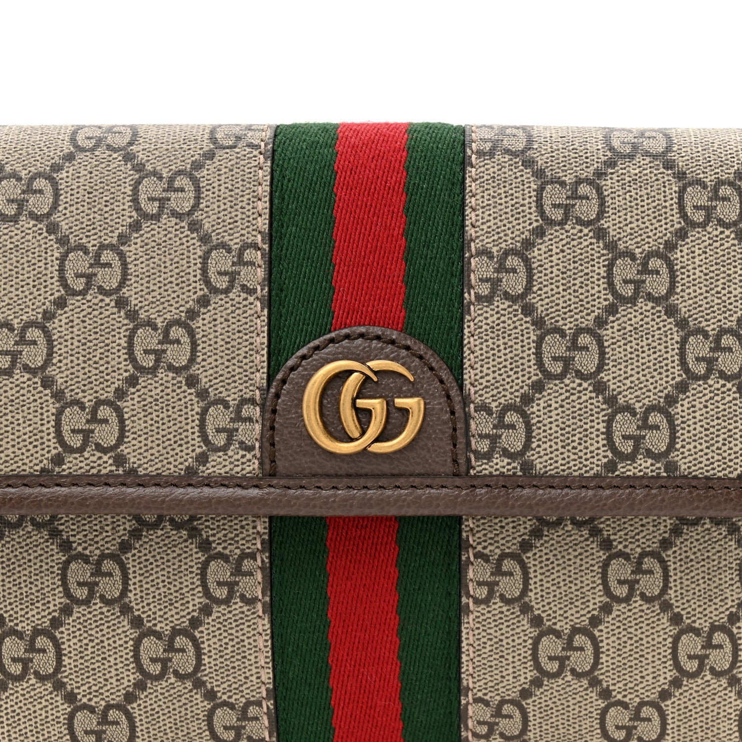 Gucci GG Supreme Monogram Web Small Ophidia Belt Bag Brown 8 of 12