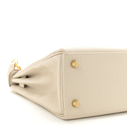 Hermes Togo Kelly Retourne 25 Craie 9 of 12
