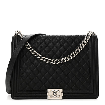 Chanel Caviar Quilted Large Boy Flap Black 1 of 15