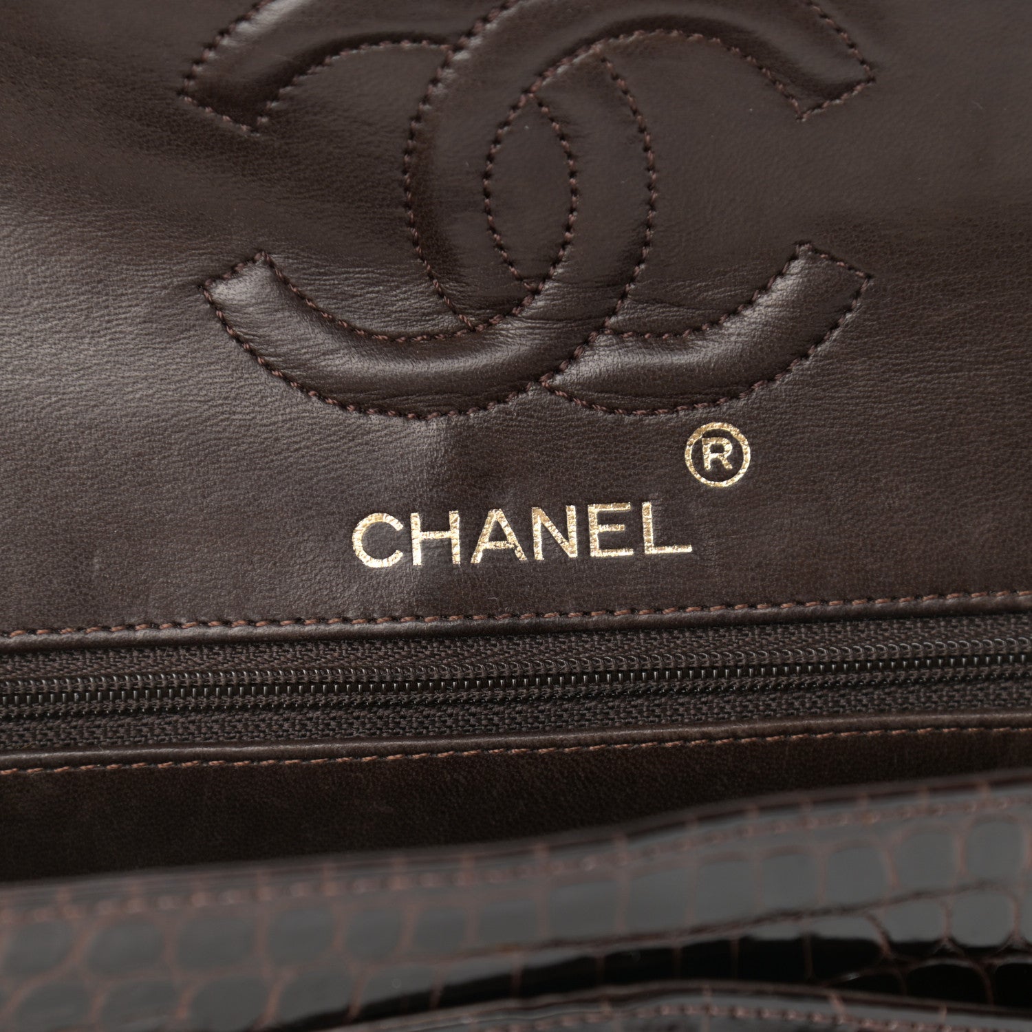 Chanel Alligator Small Double Flap Brown 6 of 11