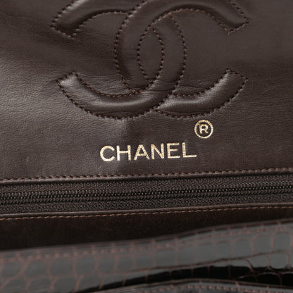 Chanel Alligator Small Double Flap Brown 6 of 11