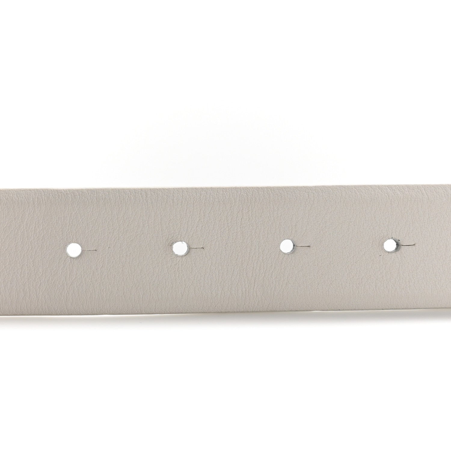 Chanel Calfskin Enamel CC Belt 80 32 White 3 of 7