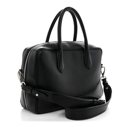 Prada City Calf Dinosaur Bauletto Black 3 of 11