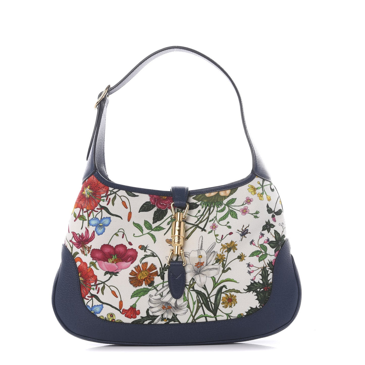 Canvas Flora Jackie O Hobo Blue Agata