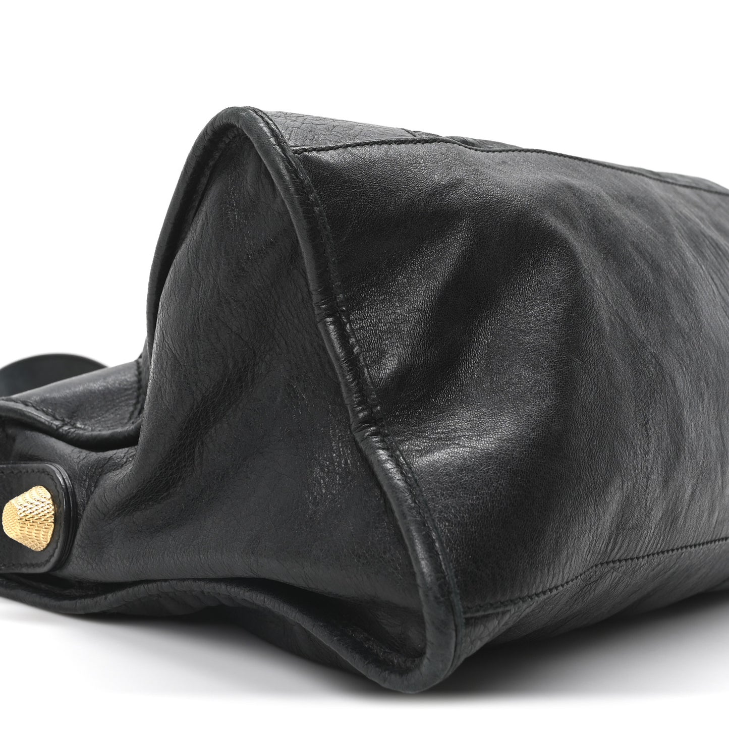 Agneau Giant 12 Gold Hardware Part Time Black