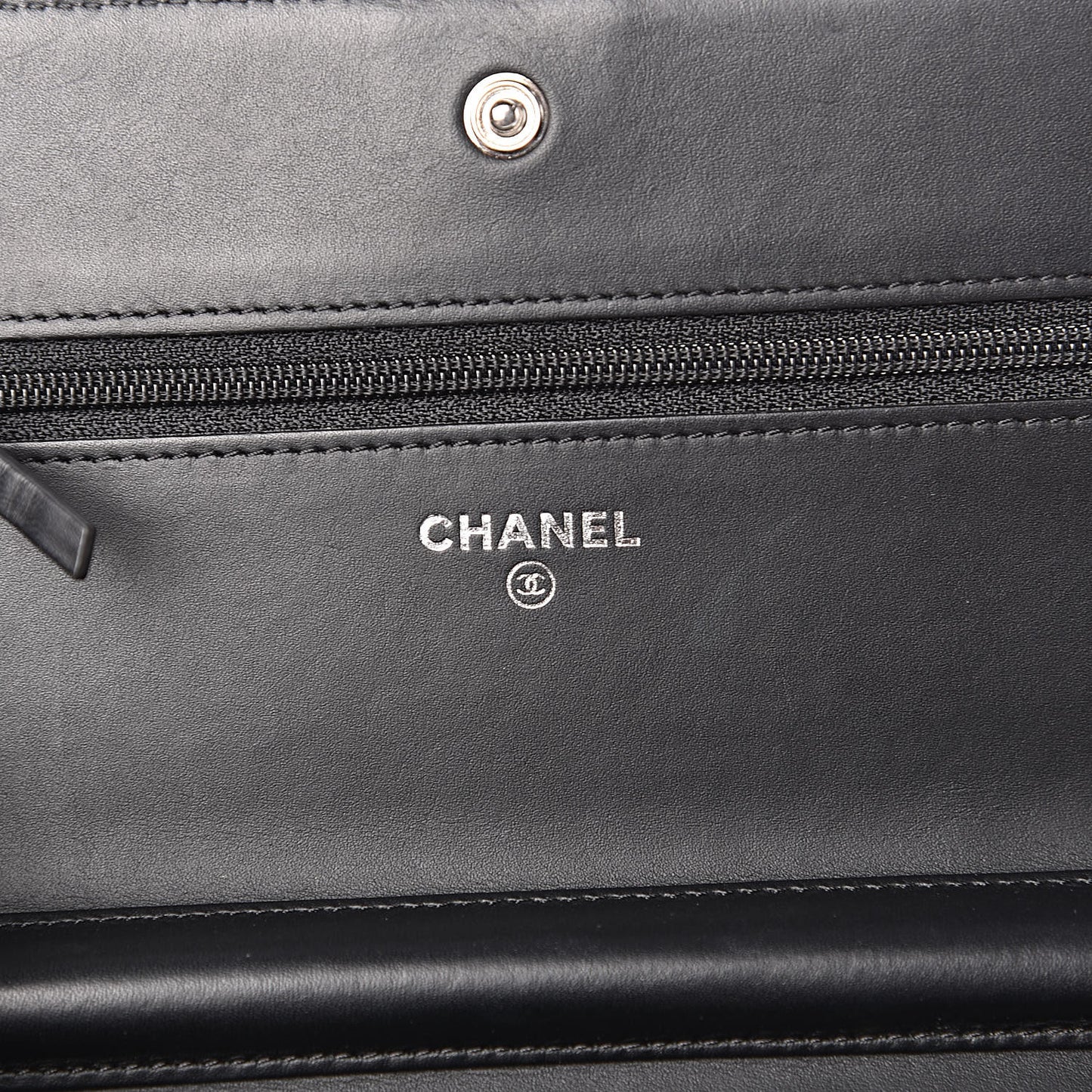 Caviar Quilted Boy Wallet On Chain WOC Black