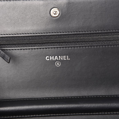 Chanel Caviar Quilted Boy Wallet On Chain WOC Black 6 of 13