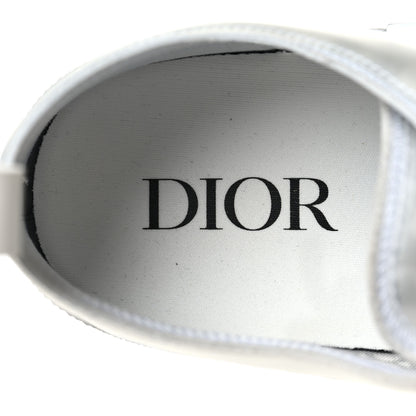 Christian Dior Technical Canvas Oblique Mens B23 Low Top Sneaker 43 43 White Grey 7 of 10