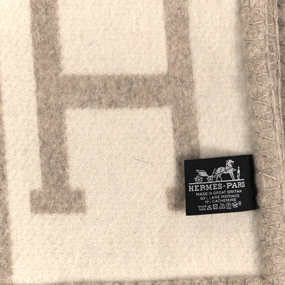 Hermes Wool Cashmere Avalon III Blanket Coco Camomille 3 of 5