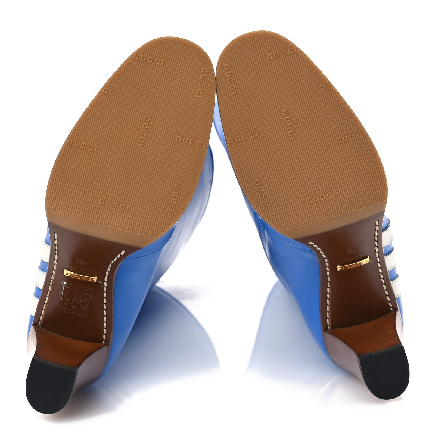 X ADIDAS Calfskin Elizabeth Knee Boots 39 Blue