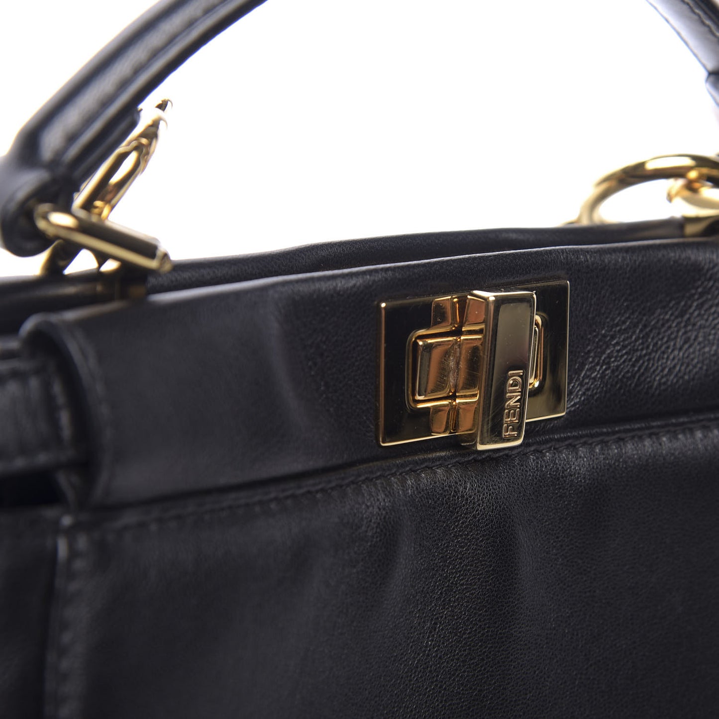 Nappa Mini Peekaboo Iconic Satchel Black