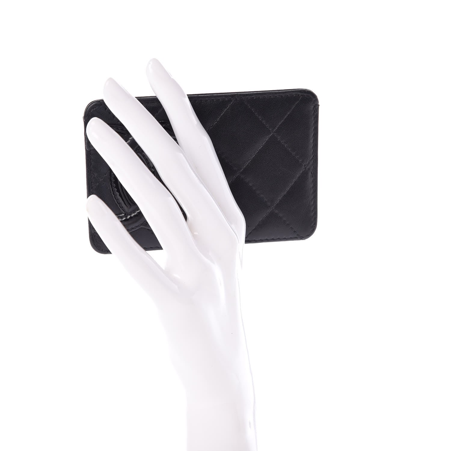 Chanel Calfskin Quilted Cambon Card Holder Black 2 of 7