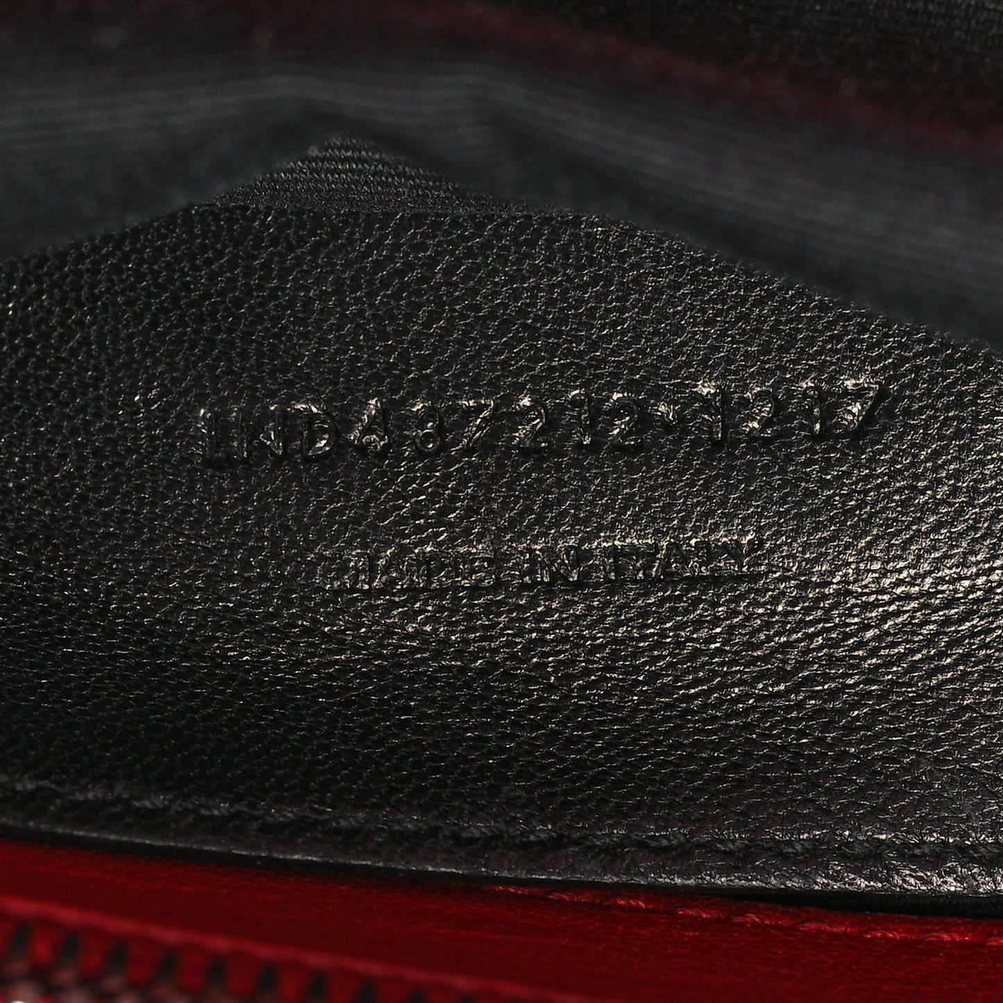 Sheepskin Matelasse Chevron Large College Monogram Satchel Rouge Eros