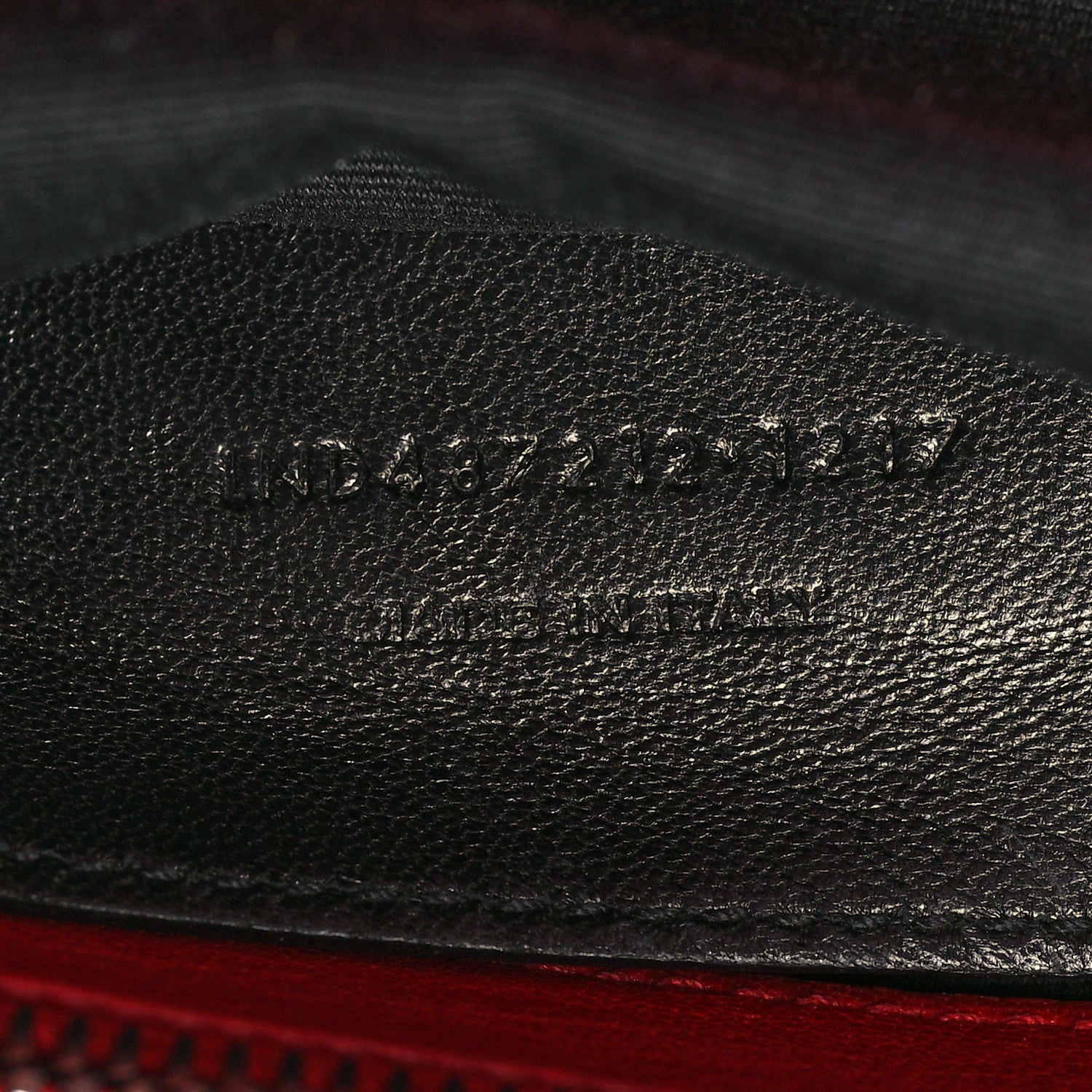 Saint Laurent Sheepskin Matelasse Chevron Large College Monogram Satchel Rouge Eros 7 of 10