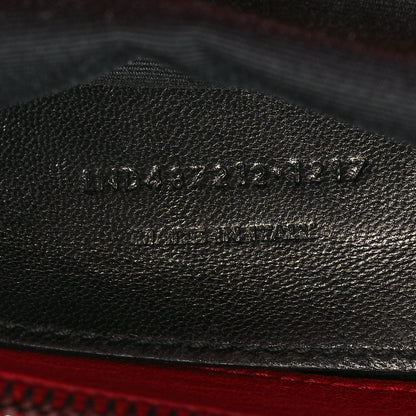 Saint Laurent Sheepskin Matelasse Chevron Large College Monogram Satchel Rouge Eros 7 of 10