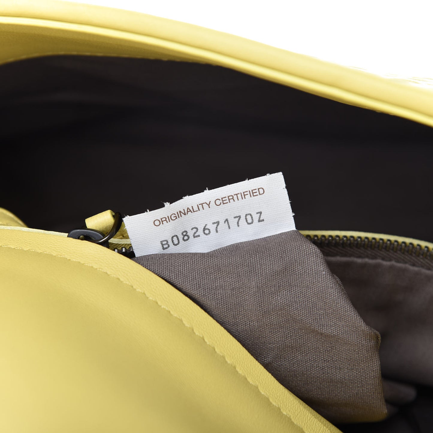 Nappa Intrecciato Dahlia Clutch Crossbody Moutarde