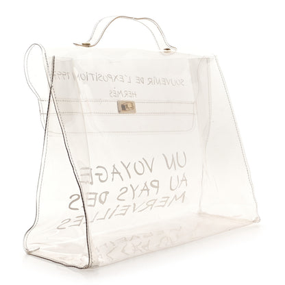 Hermes Vinyl Souvenir De L'Exposition Kelly Transparent 2 of 15