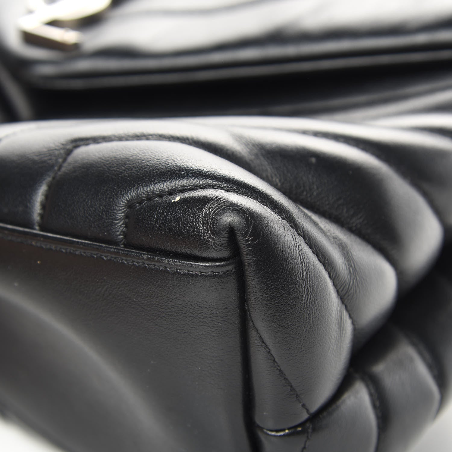 Saint Laurent Calfskin Y Quilted Monogram Medium Loulou Chain Satchel Black 10 of 20