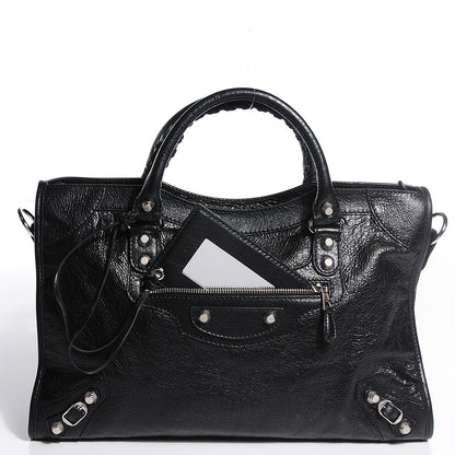 Balenciaga Agneau Giant 12 Silver Hardware City Black 12 of 13