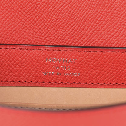 Moynat Carat Calfskin Rejane BB Coral 6 of 10