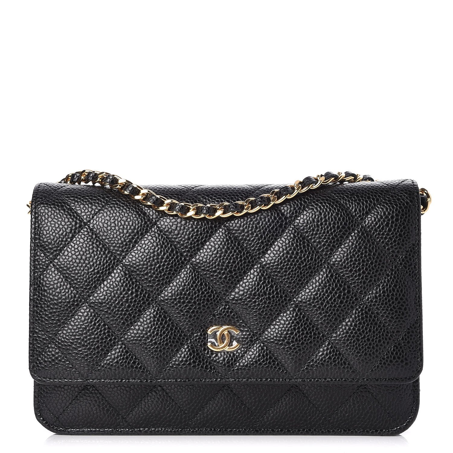 Chanel Caviar Quilted Wallet On Chain WOC Black 1 of 9