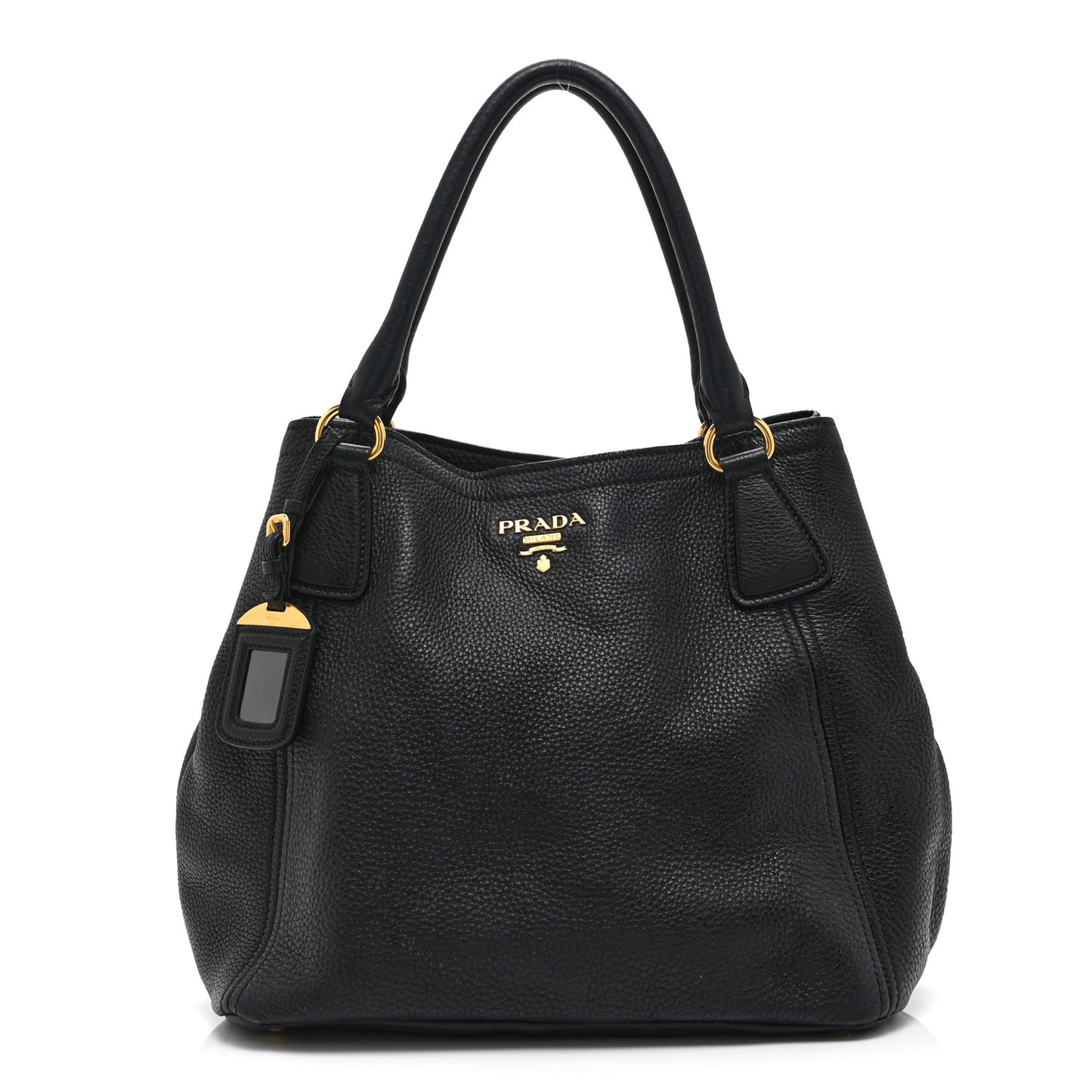 Vitello Daino Tote Black