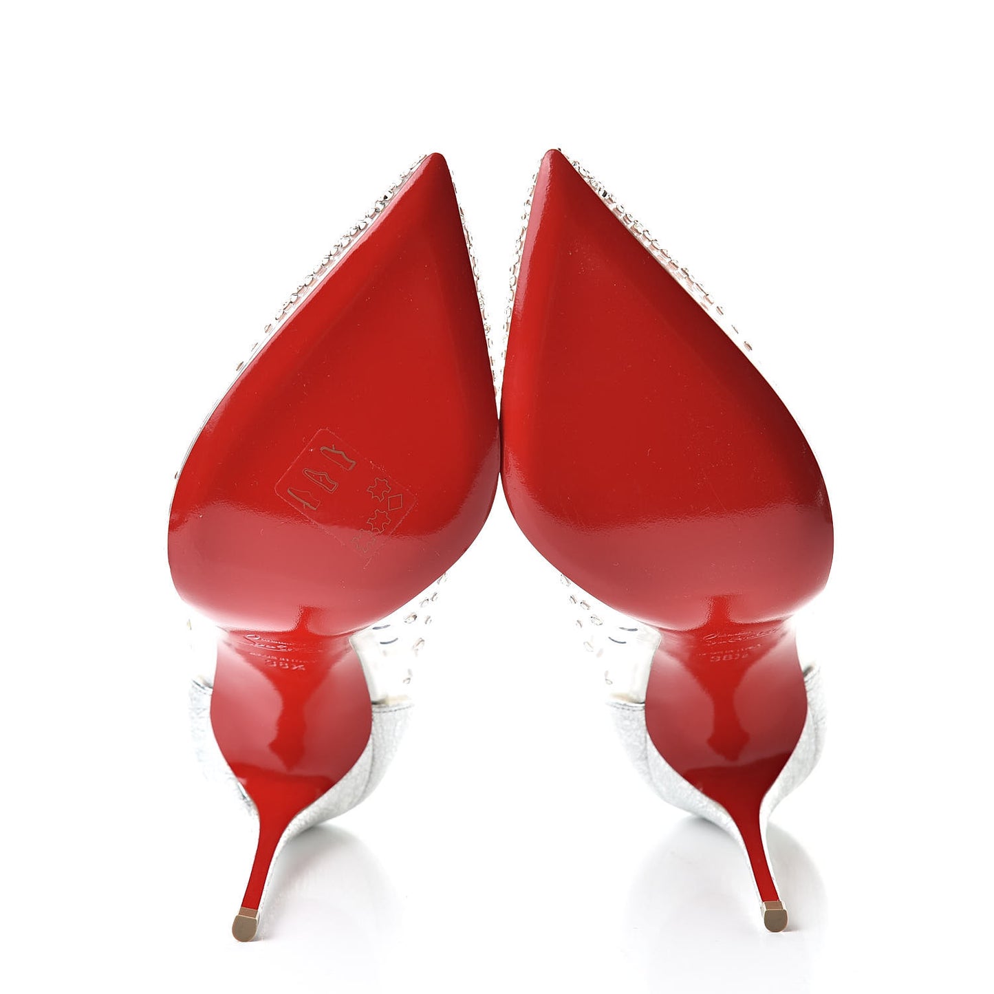 PVC Specchio Degrastrass 100 Pumps 38.5 Silver