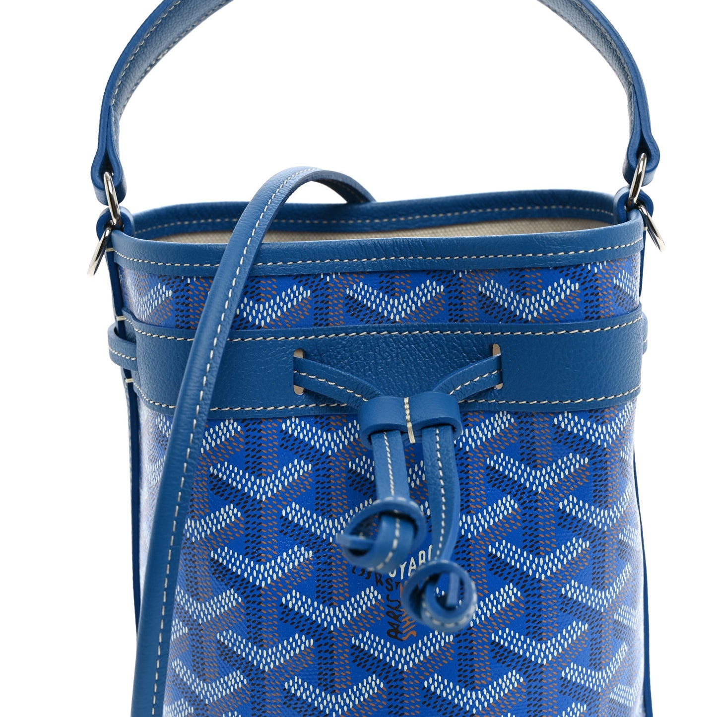 Goyardine Petit Flot Mini Bucket Bag Sky Blue